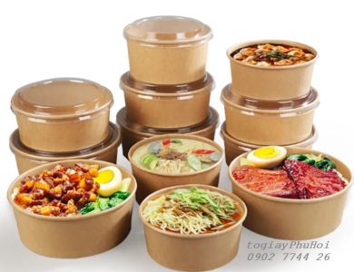 Tô Giấy Kraft 36oz (1030ml)